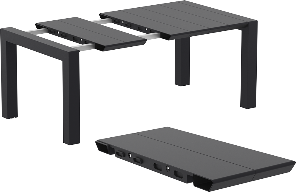 Vegas table Small uitgeschoven naar 140 cm