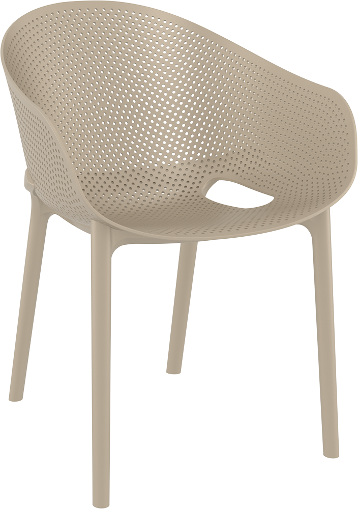 Sky Pro armstoel in taupe