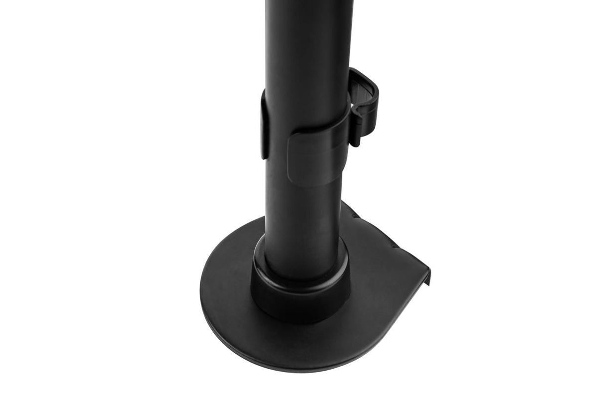 Kolom en bureauvoet van monitorarm Basic Duo