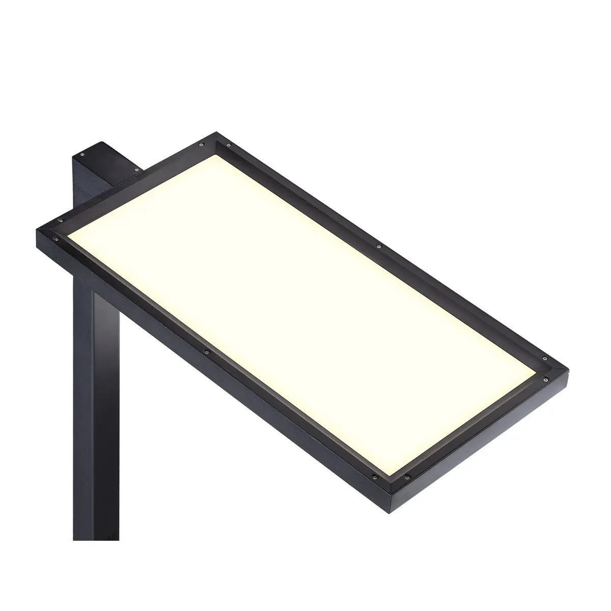 Brede lichtkap van tafellamp Work in zwart