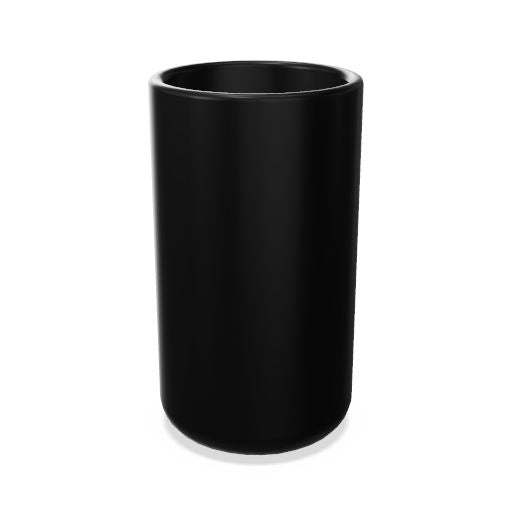 Plantenbak Napoli 50 liter, hoge keramische pot in bruin/zwart metallic