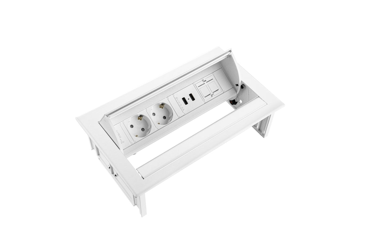 Power Desk IN geopend met push-to-open
