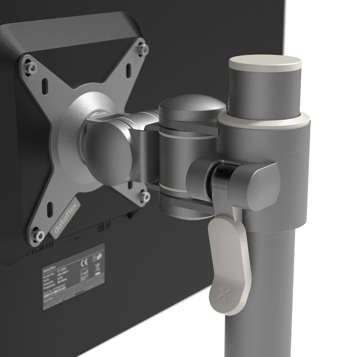 VESA-bevestiging van monitorarm BN652 achter een beeldscherm