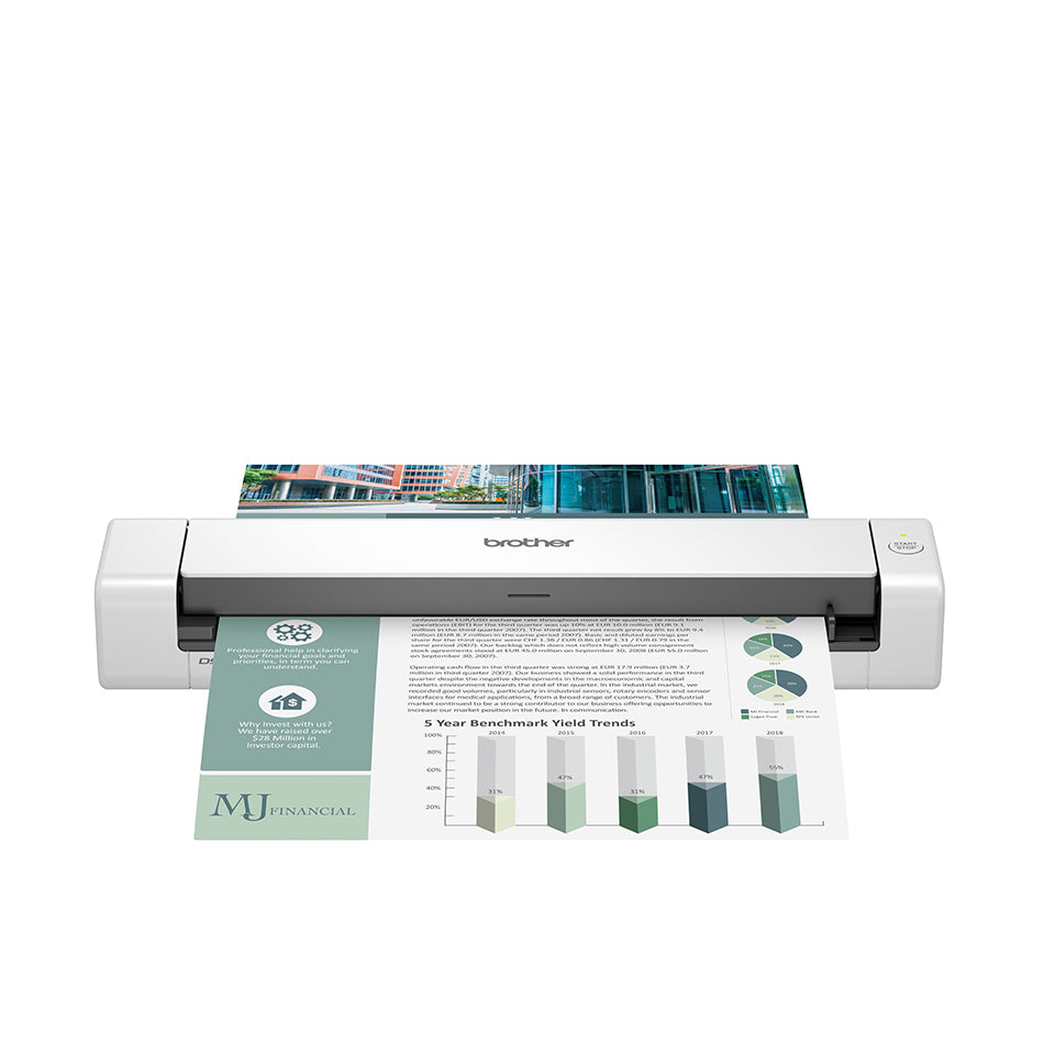 Brother DS-740D mobiele documentscanner - zijaanzicht