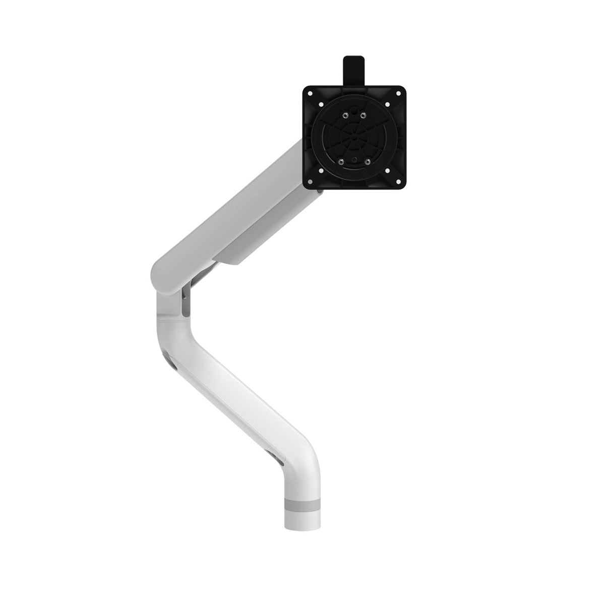 Monitorarm BN110 in wit met gasveerarm, van achteren