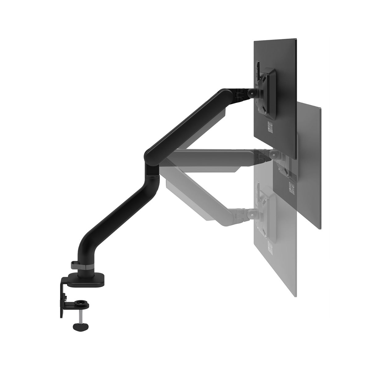 Monitorarm BN110 in zwart met beeldscherm