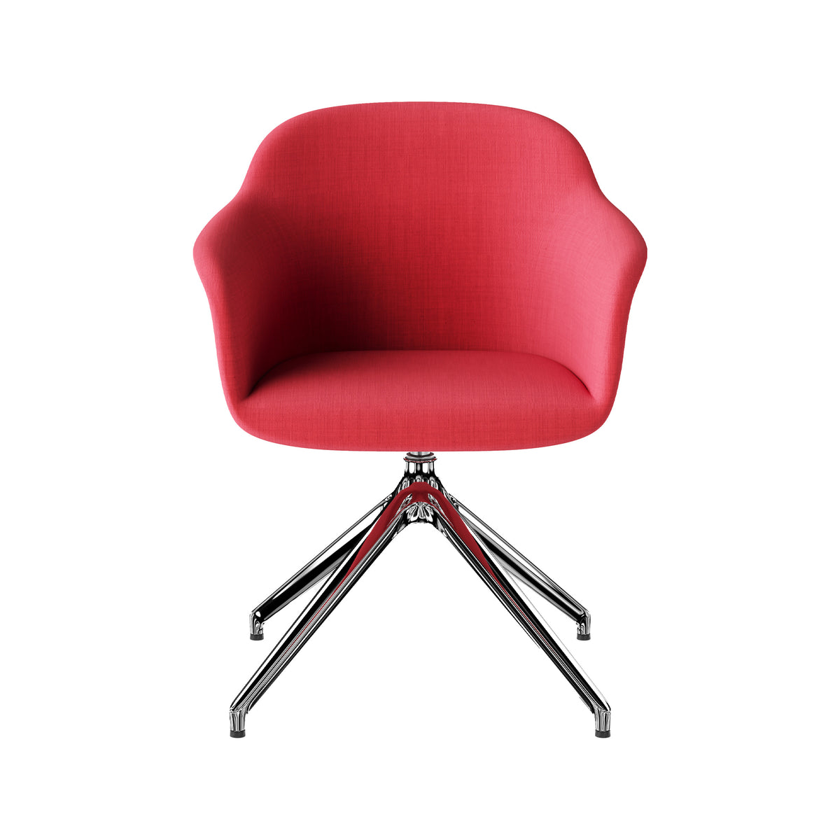 Baila Low in rood op een zwarte spinpoot