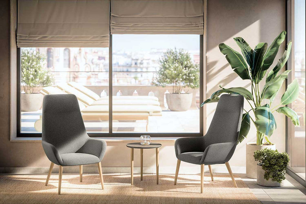 City Lounge fauteuil in een wachtruimte