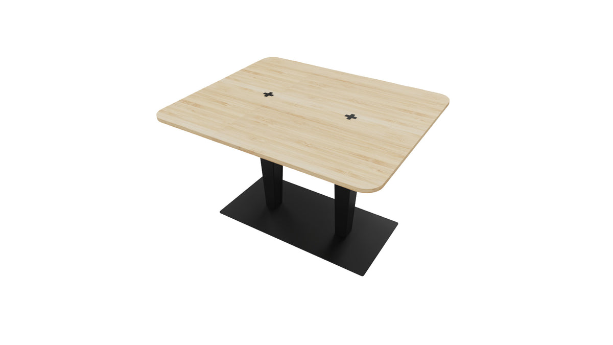 M+ Table op zwarte kolompoot