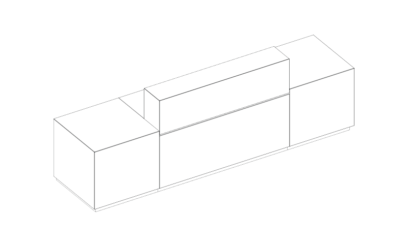 Z1 receptiebalie technische tekening