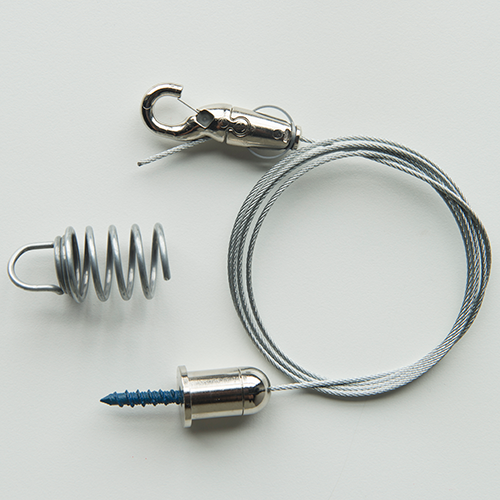 Ophangset met staaldraad en schroefanker