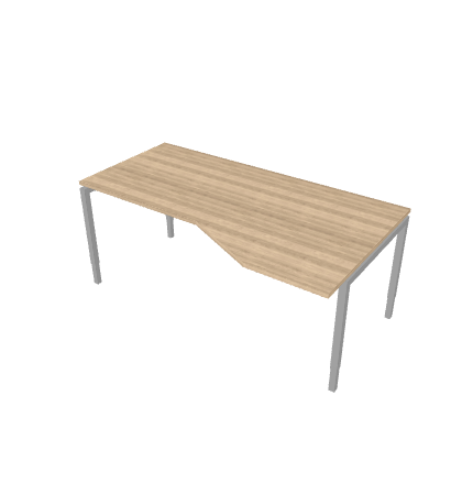 Arca bureau Wing met blad in licht eiken