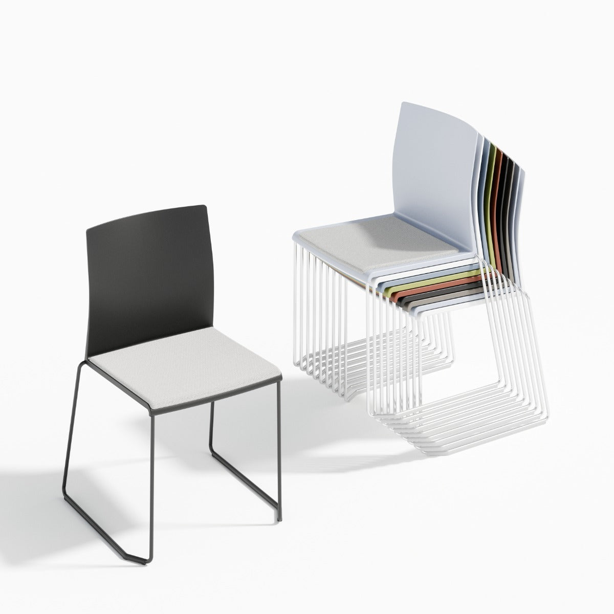 Artesia stoelen met kussen in kleuren