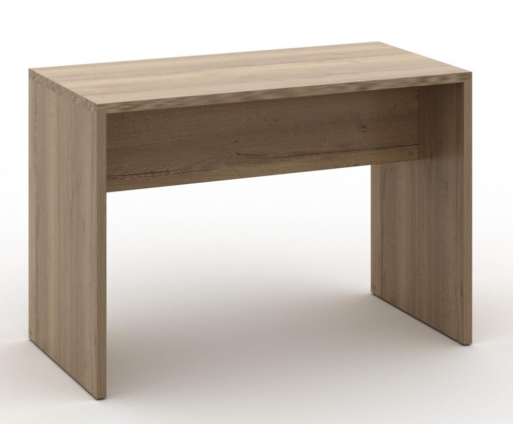Bartafel Manager met rechthoekig blad in houtdecor, dichte zijwangen en een frontpaneel