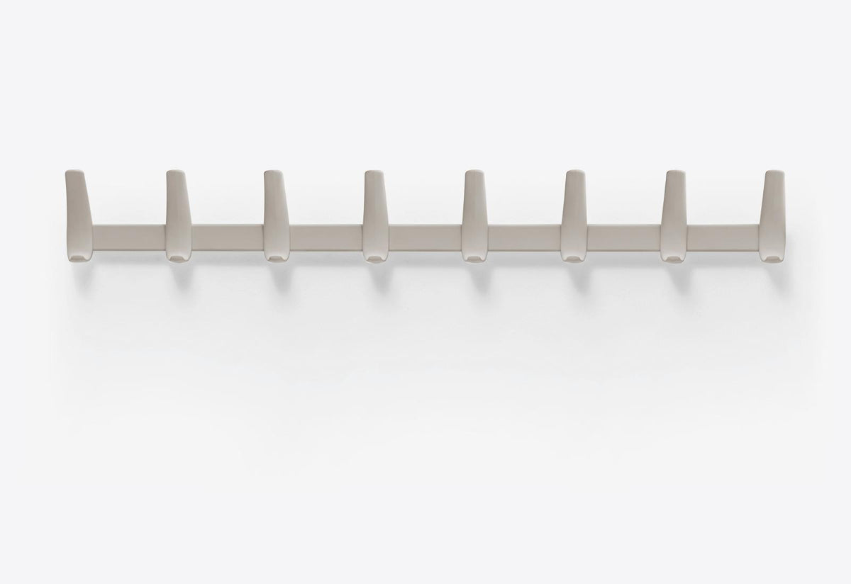 Pedrali Flag 5150W8 wandkapstok met 8 haken in beige