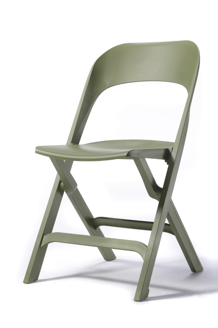 Flap klapstoel in groen
