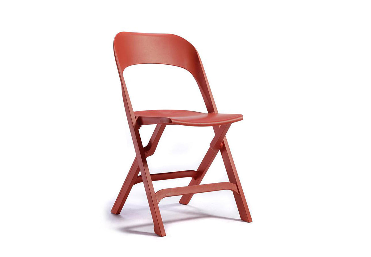 Flap klapstoel in rood