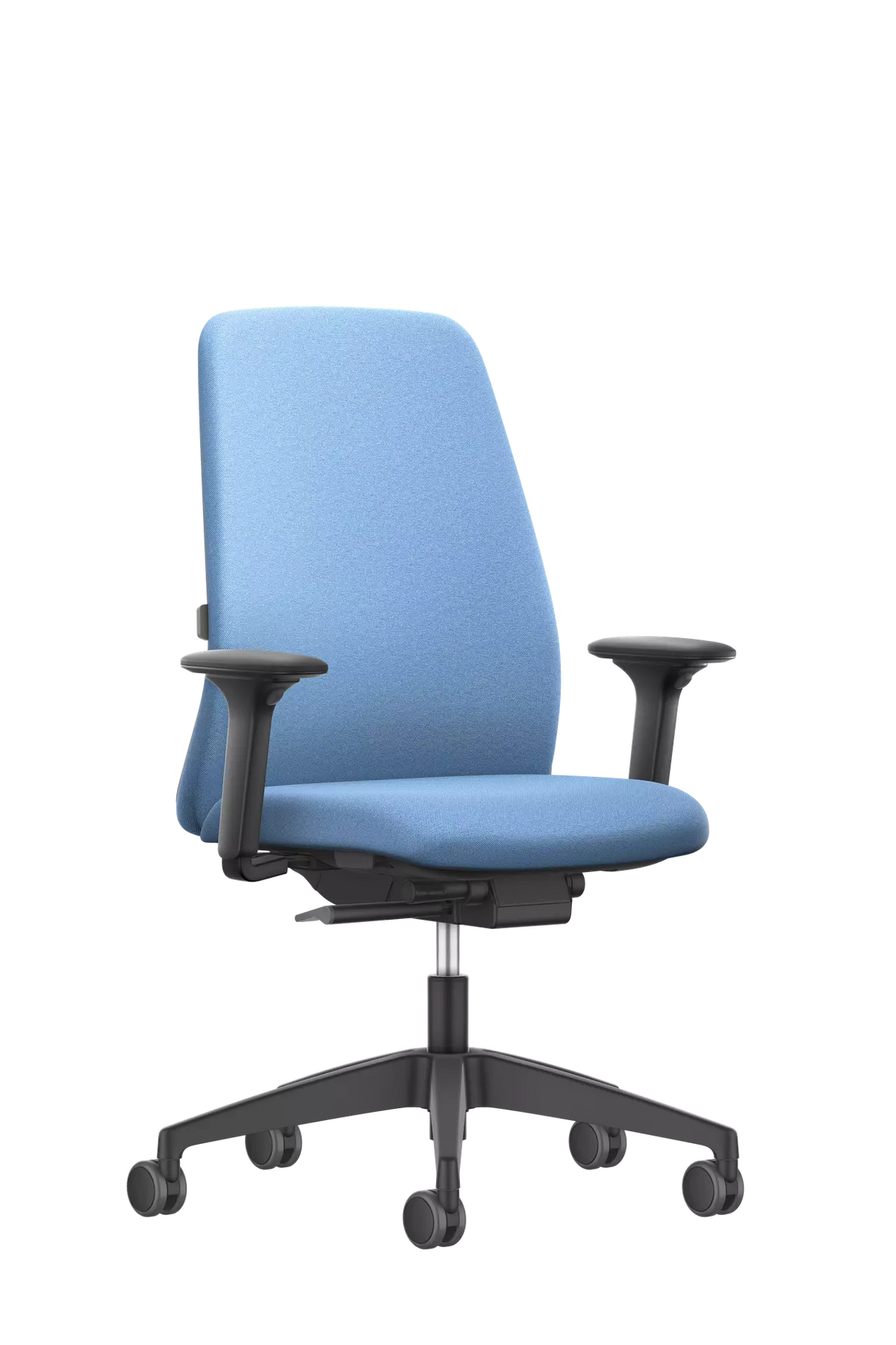 Interstuhl Every EV151 bureaustoel met blauwe stoffering