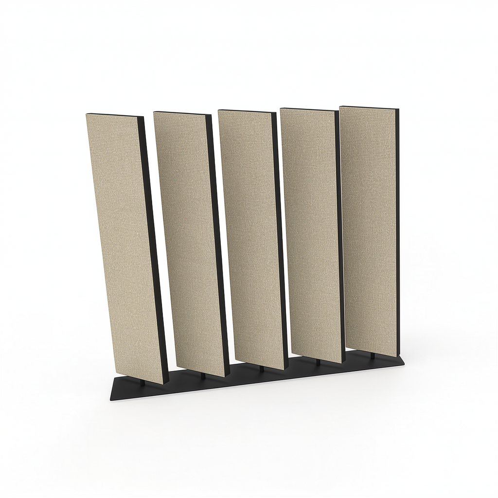 Lamellen divider Large in beige met half gedraaide lamellen