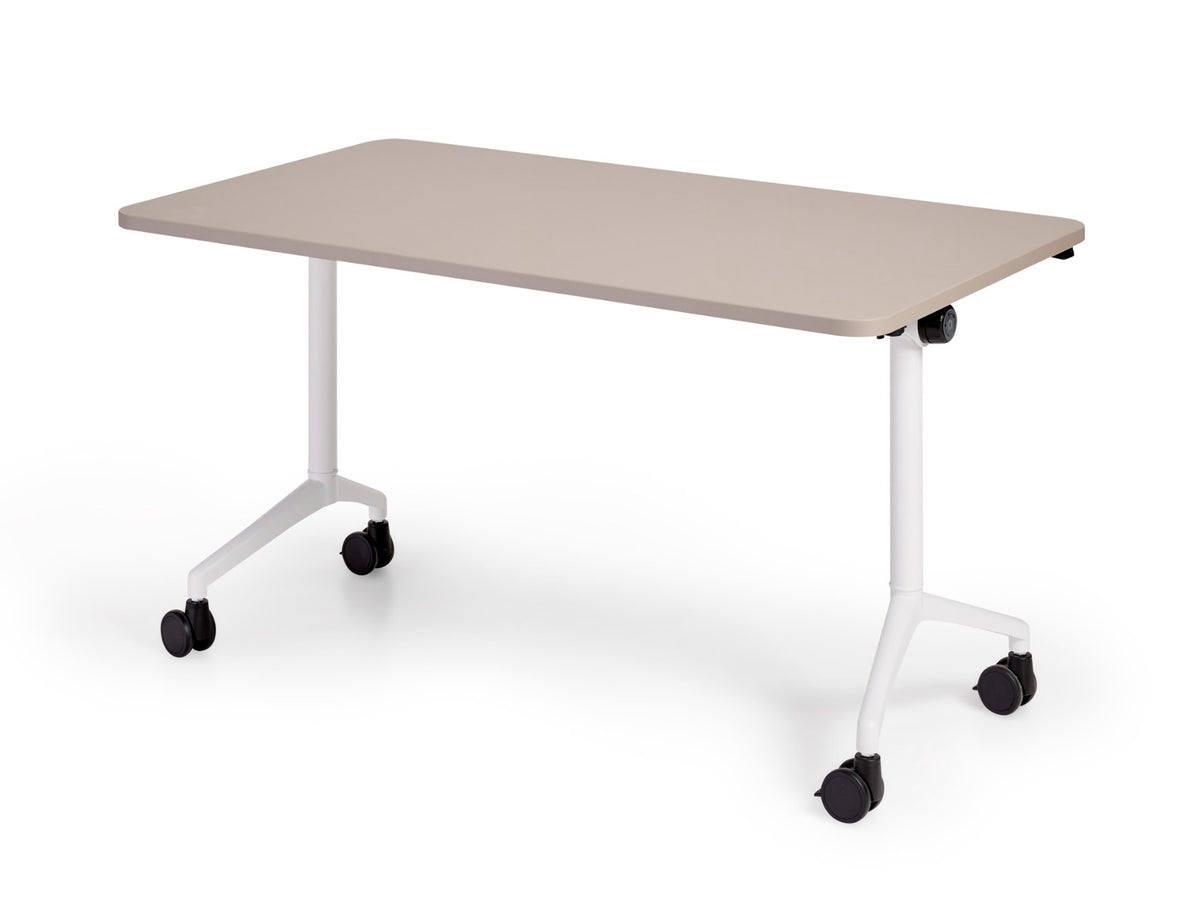 Easy Turn klaptafel wit, schuin van voren