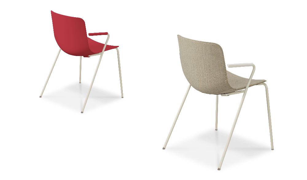 Milos Elle stoelen in een opstelling