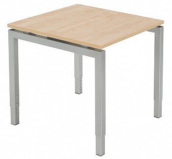 Vierkant bureau Qfour 80 x 80 cm op N-poten