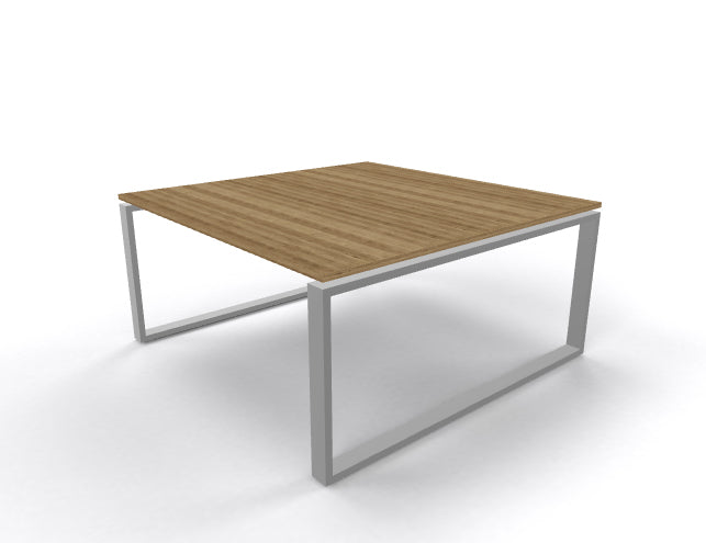 Vierkante vergadertafel 160 x 160 cm met Air2 onderstel
