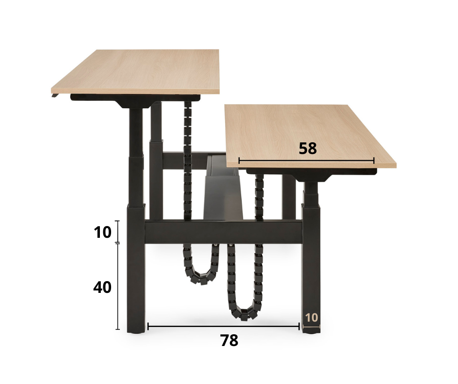 Maattekening van de S-Line bench