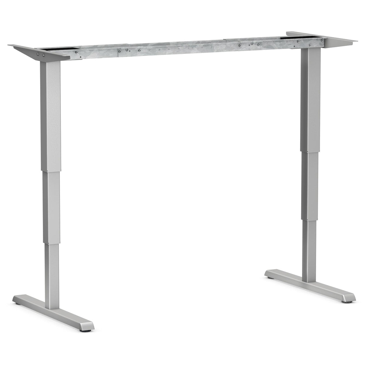 Het onderstel van de SF 400 in de hoogste stand, aluminiumkleurig en zonder blad