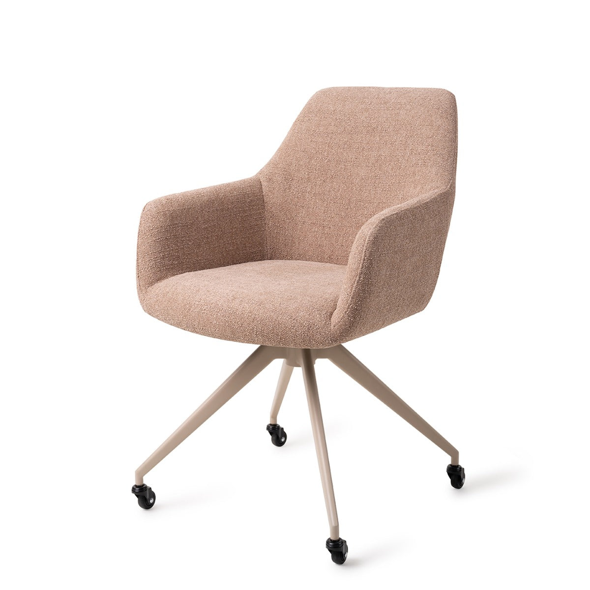 Hiroo stoel met Glide verrijdbaar onderstel beige