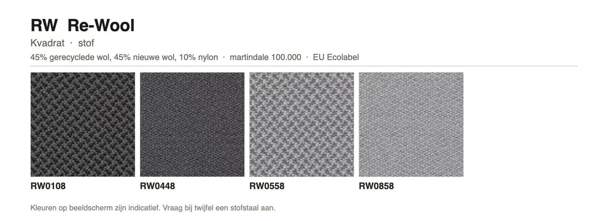 Stofgroep RW Re-Wool van Kvadrat