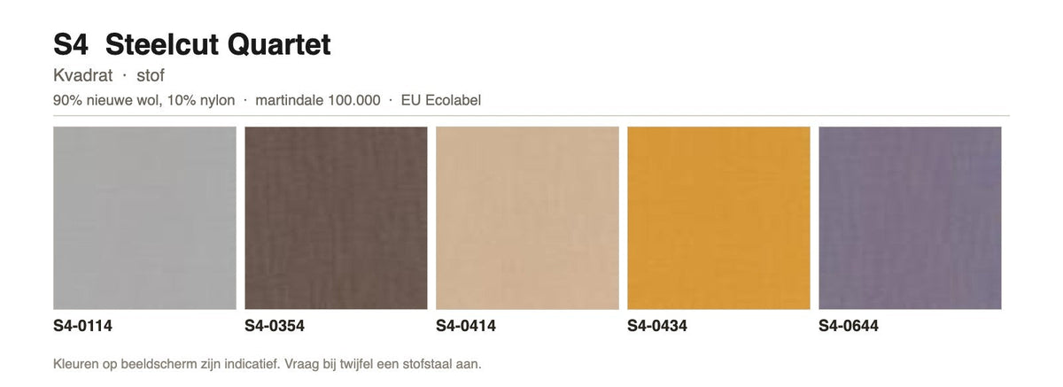Stofgroep S4 Steelcut Quartet van Kvadrat