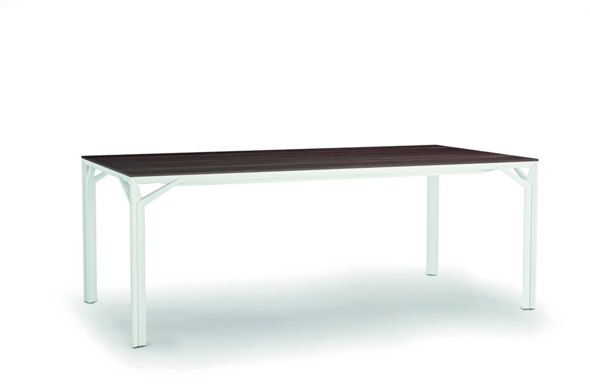 X8 recht directiebureau melamine, vooraanzicht
