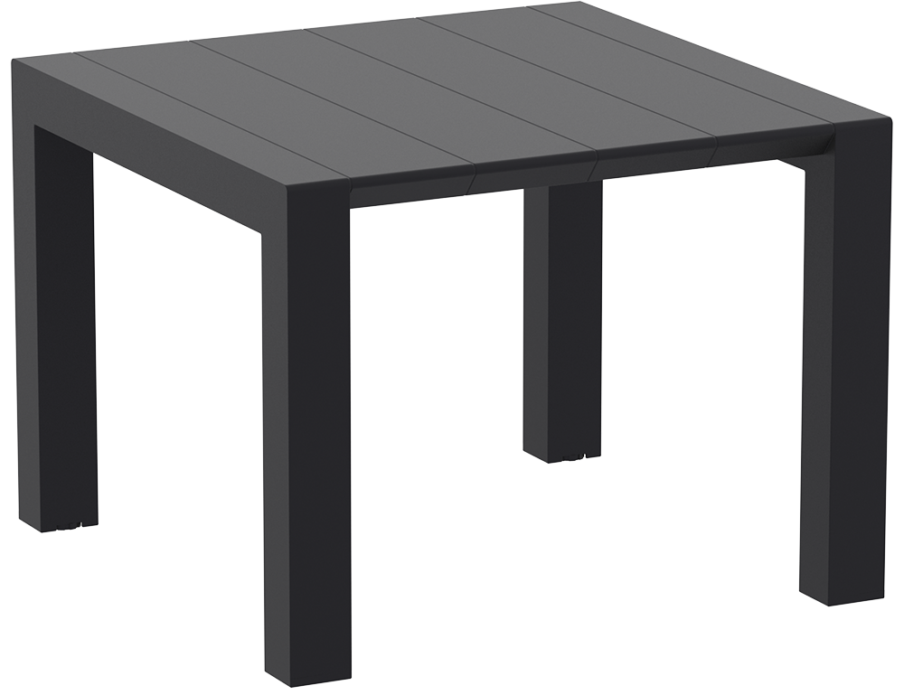 Vegas table Small in zwart, 100 cm