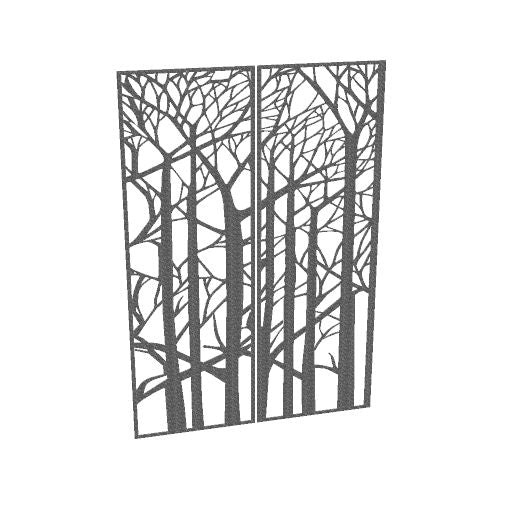 Roomdivider Divido Birch in geperst vilt