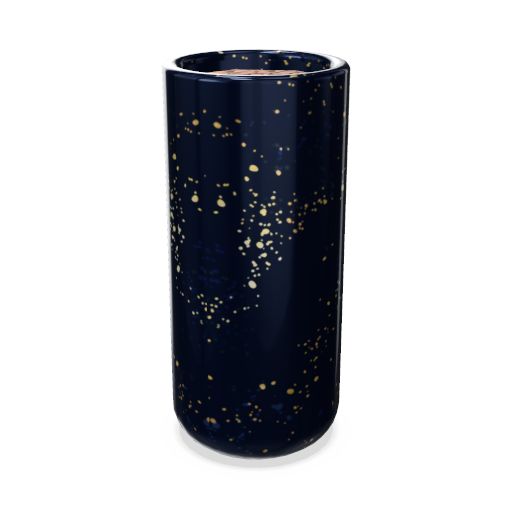 Plantenbak Napoli 25 liter, hoge keramische pot met glanzende metallic afwerking