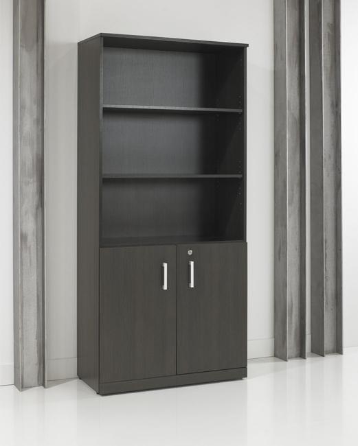 Half open kast Manager 200x90x42 cm donker eiken