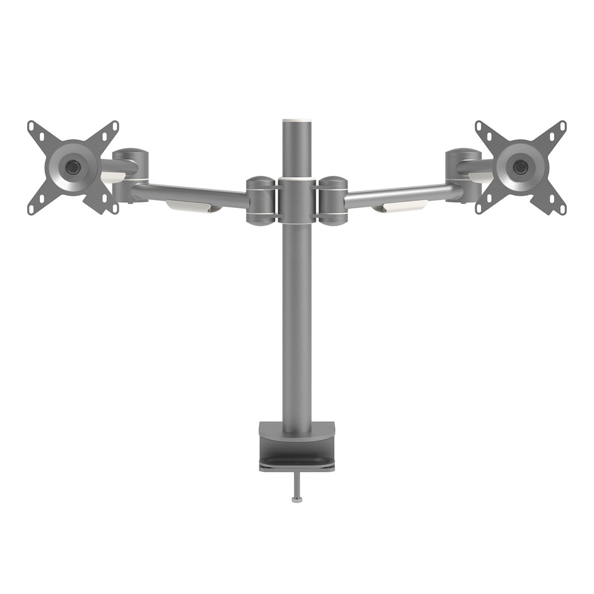 Monitorarm BN632 in zilver voor twee schermen
