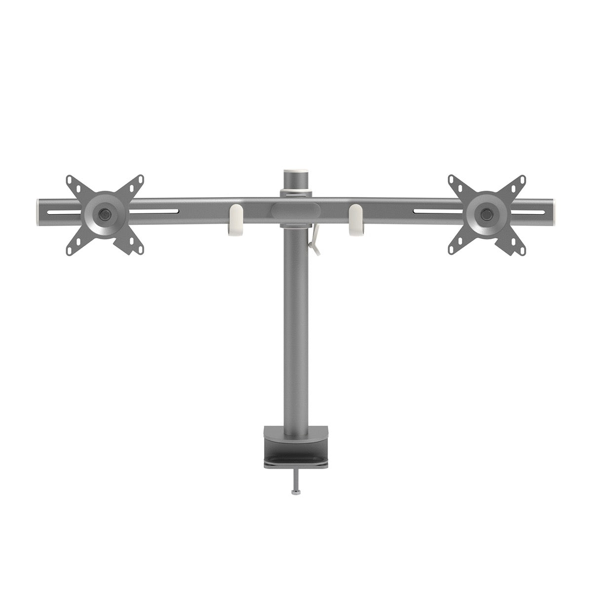 Monitorarm BN642 in zilver voor twee schermen