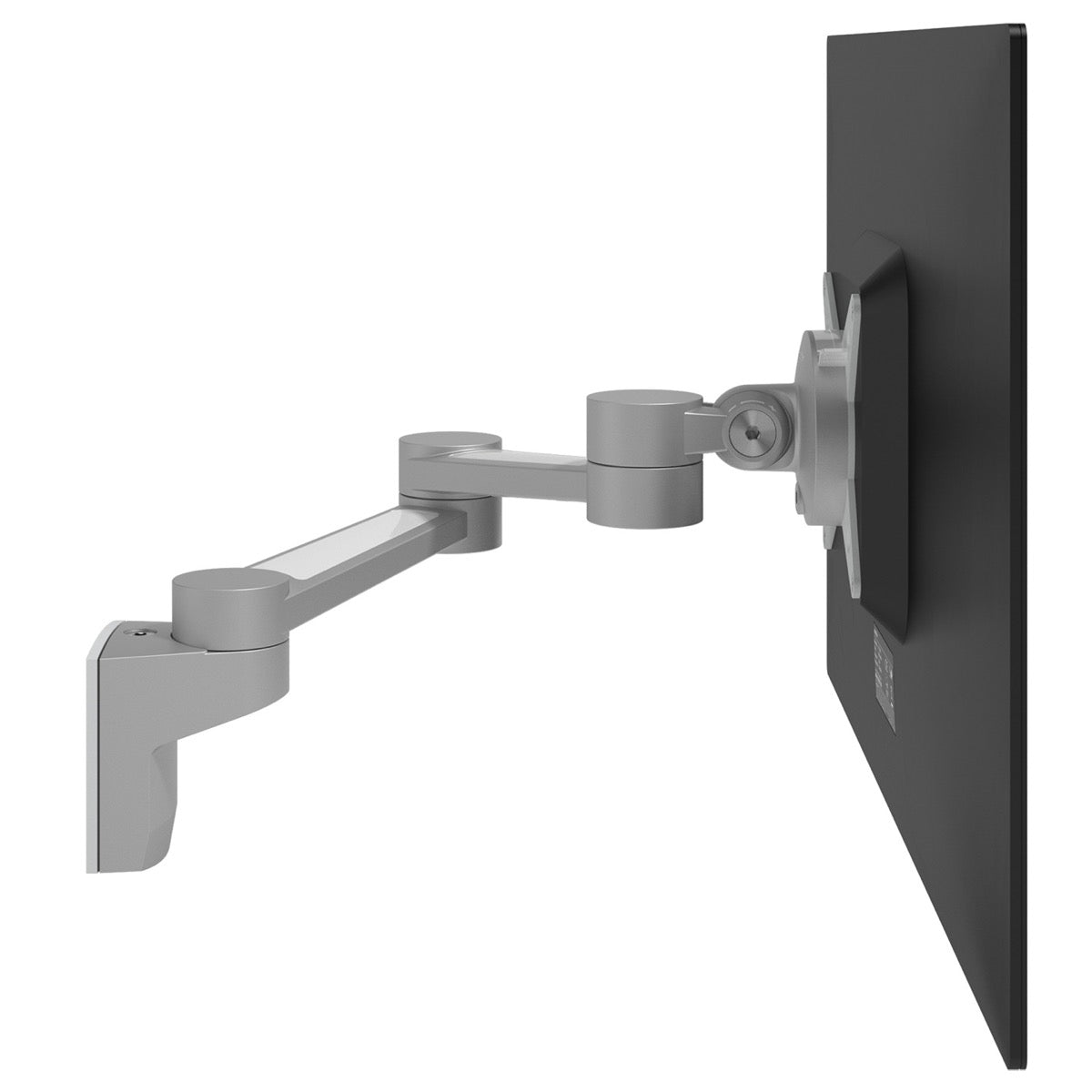 Wandmonitorarm BN222 met beeldscherm, van opzij