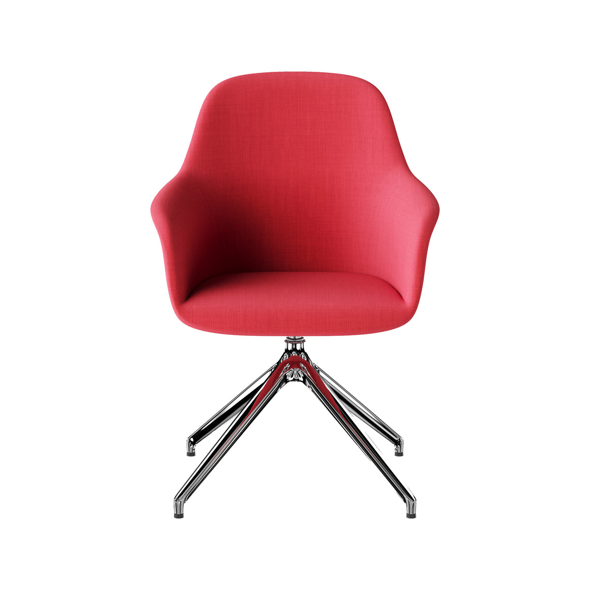 Baila High in rood op een zwarte spinpoot
