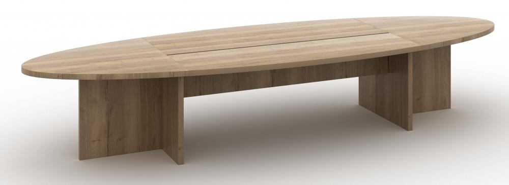 Vergadertafel Manager Ovaal 420x138 natuur eiken