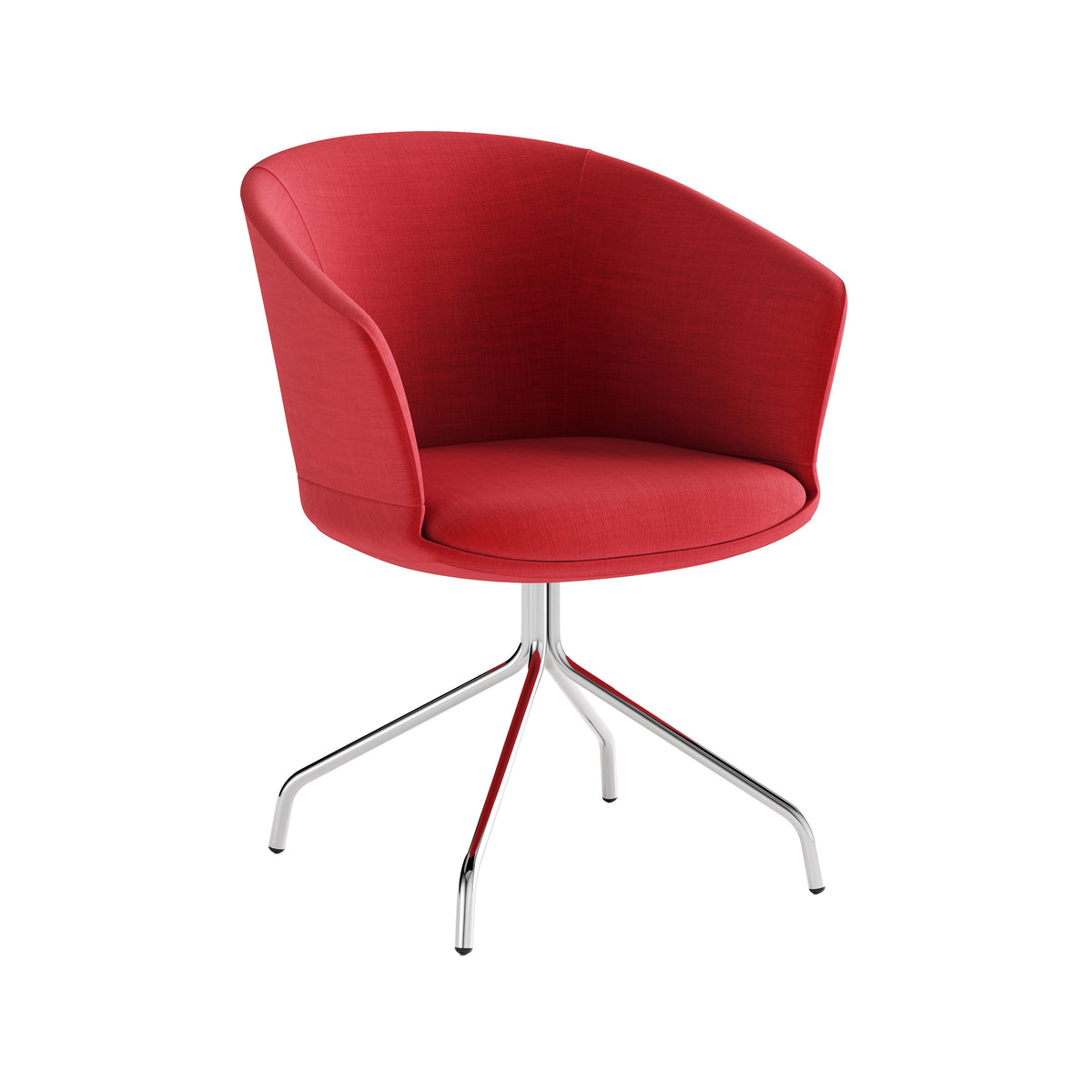 Conga stoel in rood op een spinpoot