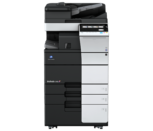 Konica Minolta bizhub C458 kleuren-multifunctional met kantelbaar bedieningspaneel