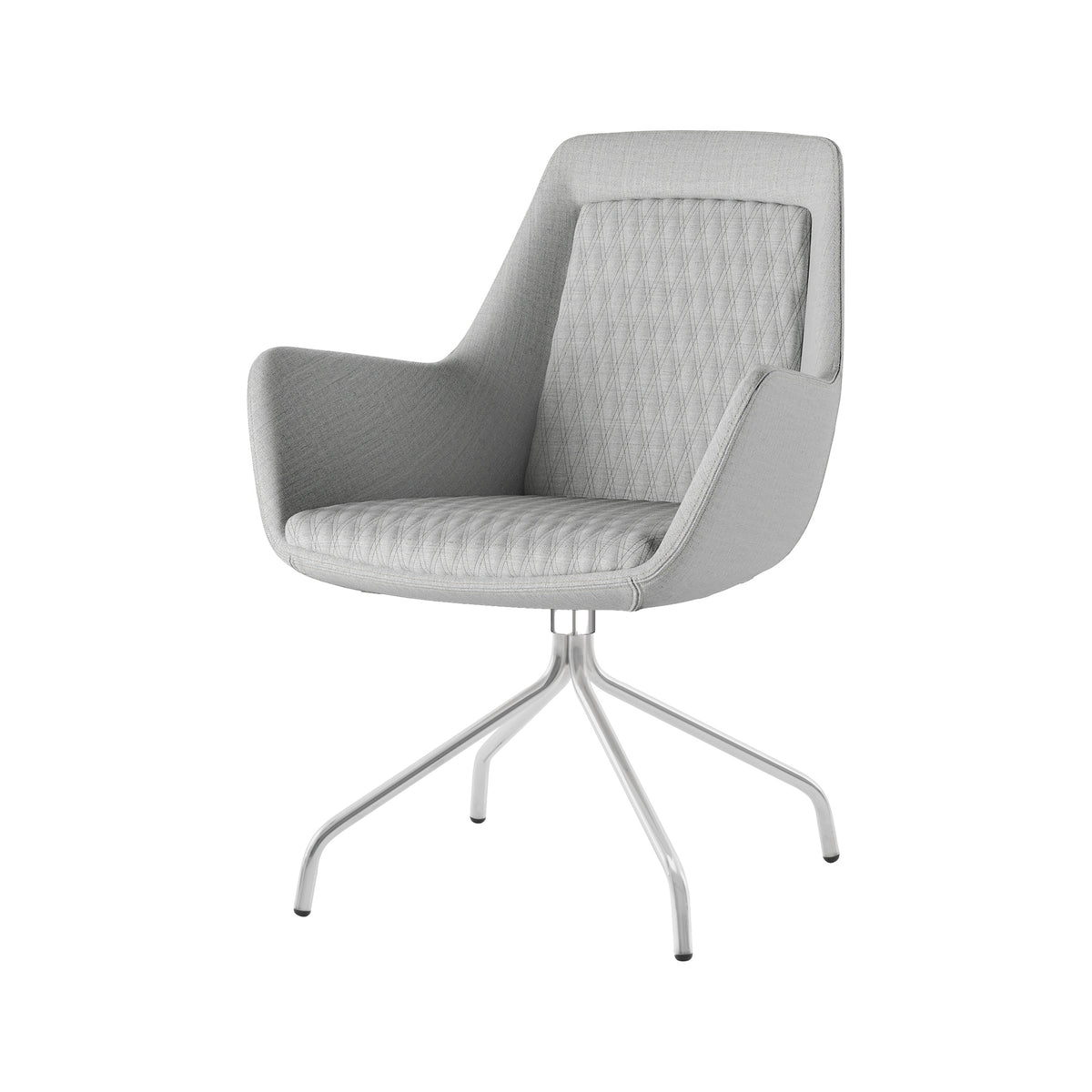 Samba Little fauteuil in grijs op spinvoet
