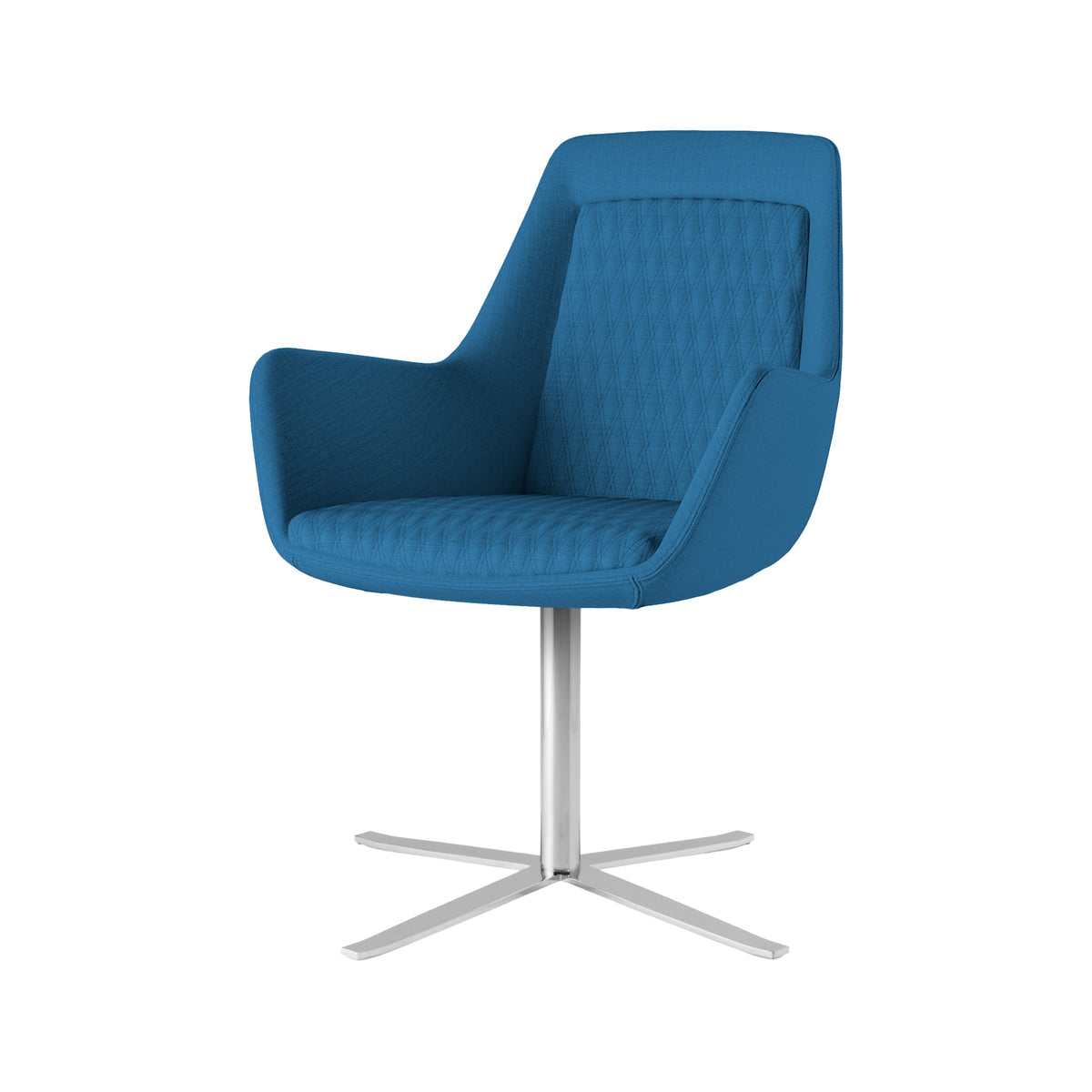 Samba Little fauteuil in blauw op kruisvoet