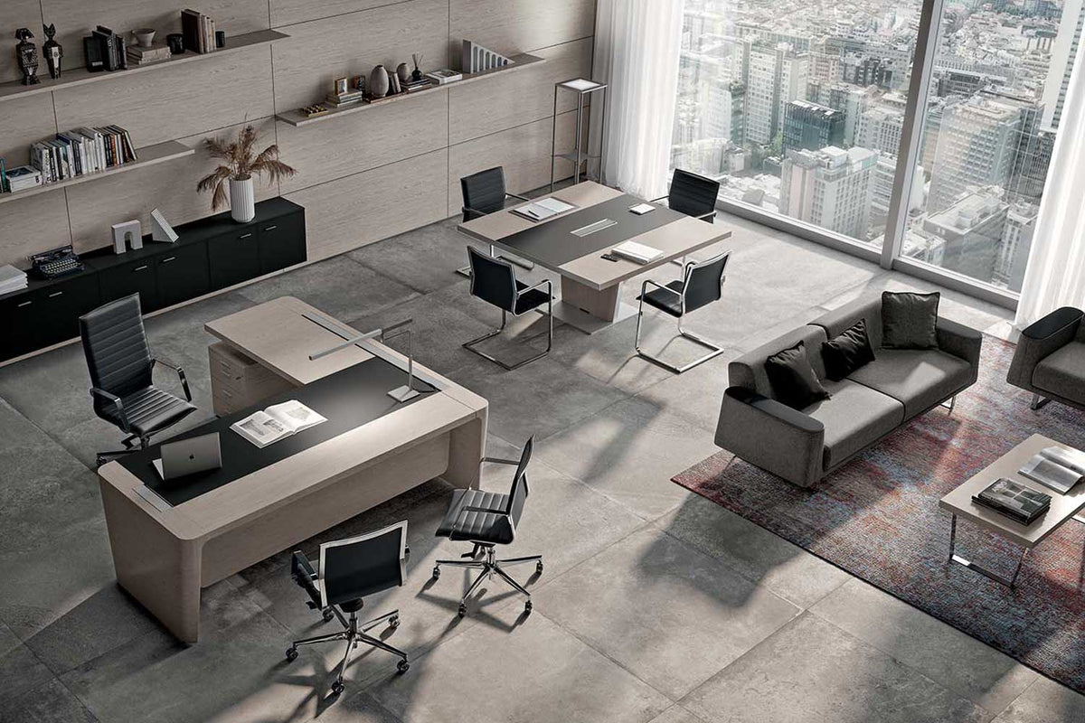 X10 directiebureau en vergadertafel in een directiekamer