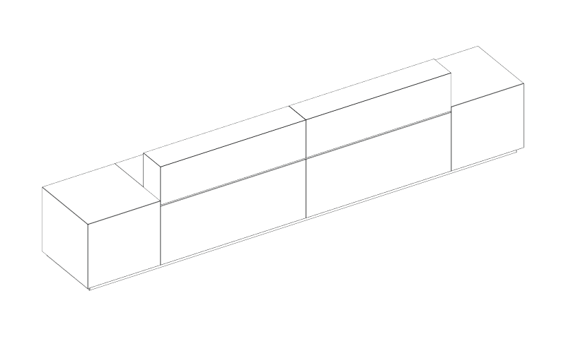 Z1 receptiebalie technische tekening
