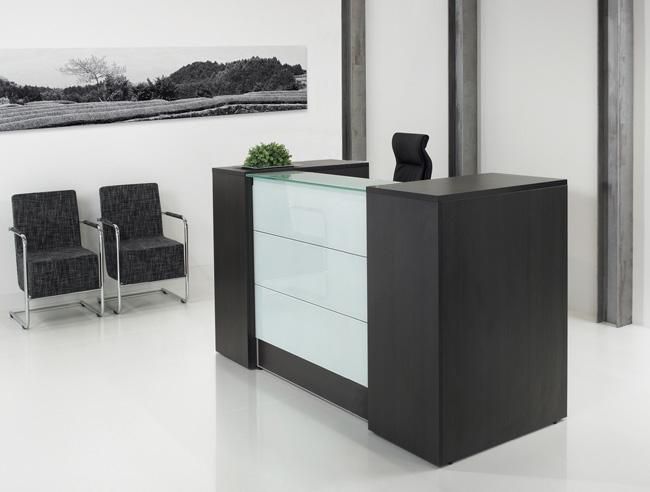Ontvangstbalie Manager in donker eiken, 188 cm breed