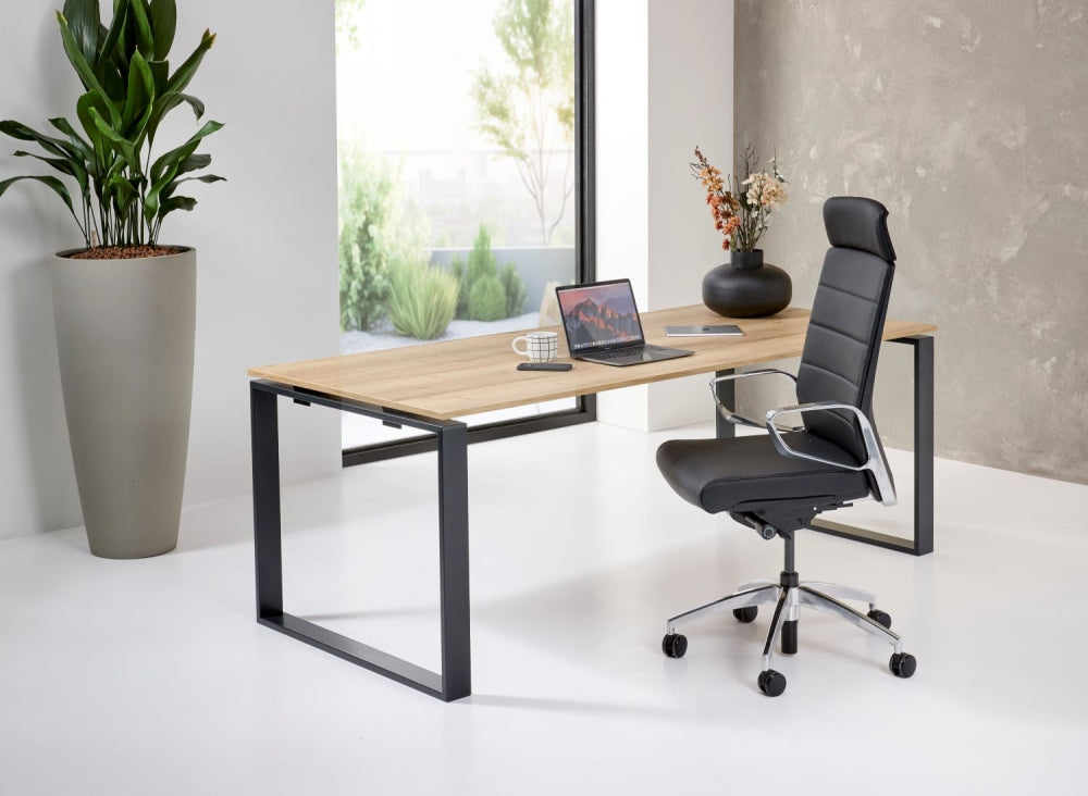 Cube directie bureau 200x90 cm zijaanzicht